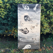 Charger l'image dans la galerie, Tableau : Fleurs Noires & Blanches