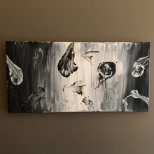 Charger l'image dans la galerie, Tableau : Fleurs Noires & Blanches