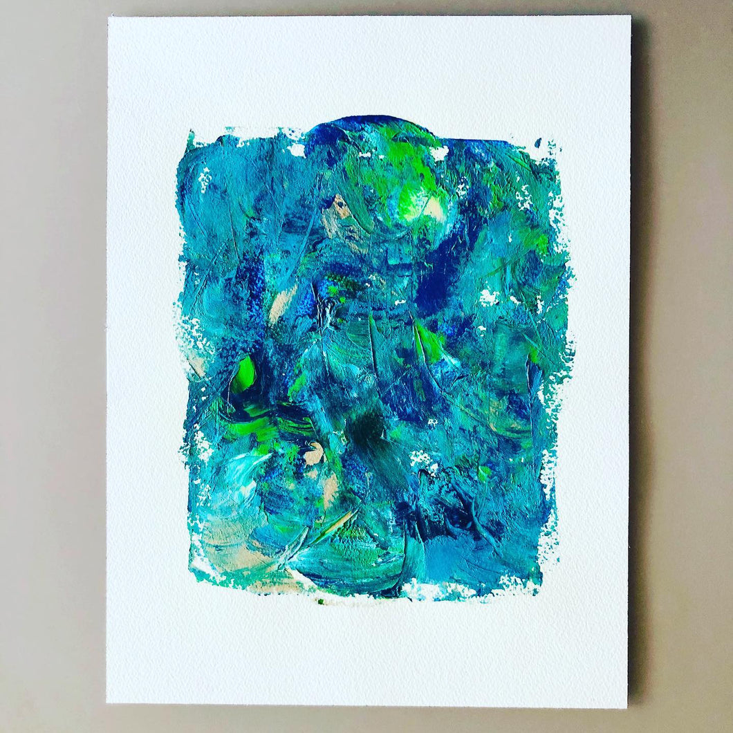 Couteau : Bleu Clair & Foncé et Vert Pomme
