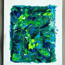 Charger l&#39;image dans la galerie, Couteau Bleu Clair et Foncé, Vert Pomme &amp; Blanc
