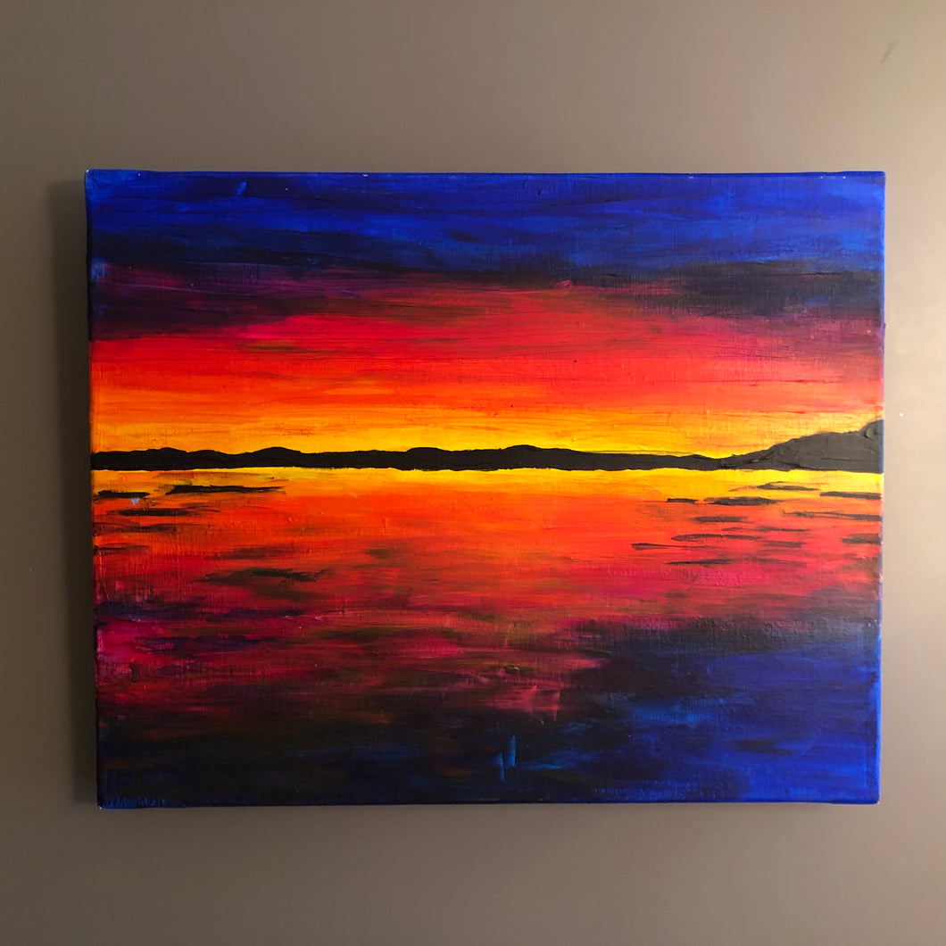 Tableau : Coucher de Soleil