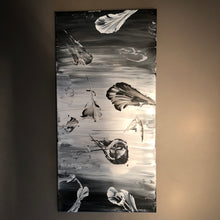 Charger l&#39;image dans la galerie, Tableau : Fleurs Noires &amp; Blanches
