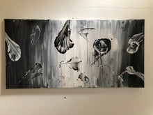 Charger l&#39;image dans la galerie, Tableau : Fleurs Noires &amp; Blanches
