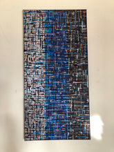 Charger l&#39;image dans la galerie, Tableau : Traits Argent Bleu Marron
